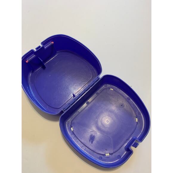 Power Puff Girls Vintage Purple Plastic Hard Case Lunchbox - Picture 3 of 5